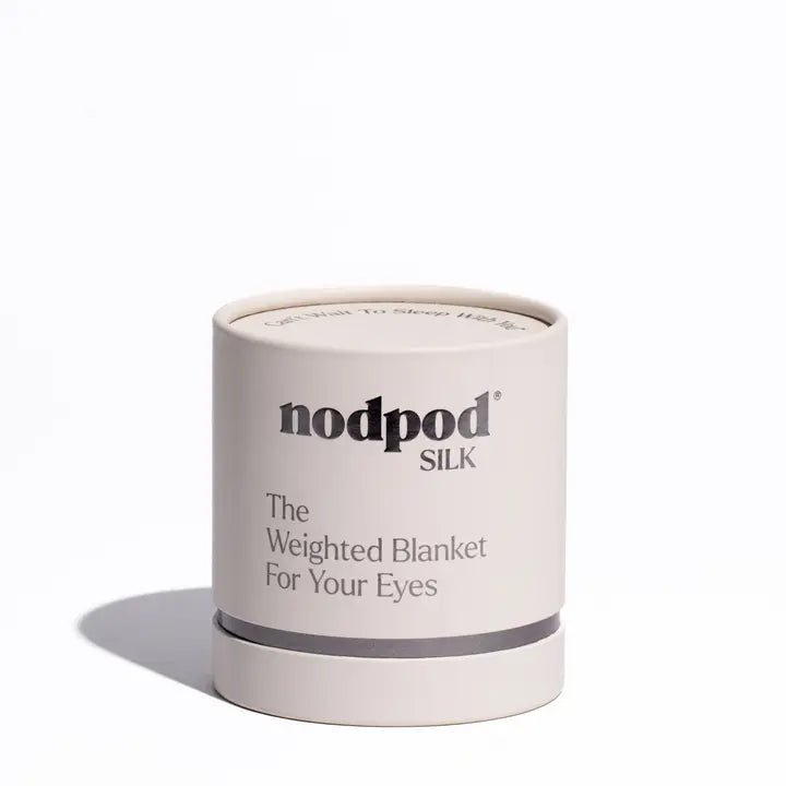 nodpod Silk Weighted Sleep Mask - Pearl - Eye Mask - Blush & Cactus