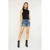 Mica Mid Rise Frayed Hem Shorts - Blush & Cactus
