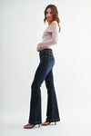 Mica Denim High Rise Flare Leg - Blush & Cactus