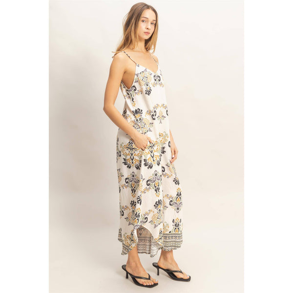Costal Daydream Jumpsuit - 2 Prints - Blush & Cactus