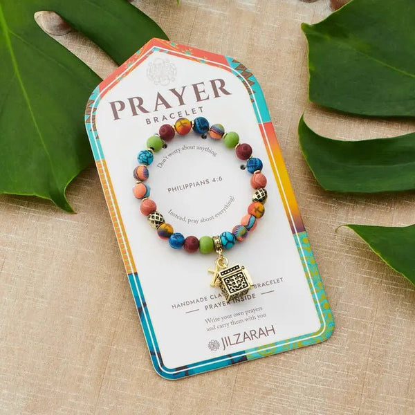 Multi Prayer Bracelet - Blush & Cactus