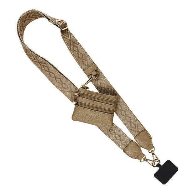Clip & Go Strap W/Zippered Pouch Classic - Blush & Cactus