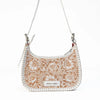 Loyal West Dannia Medium Purse - Ivory Dust Handtooled Leather and Calfskin