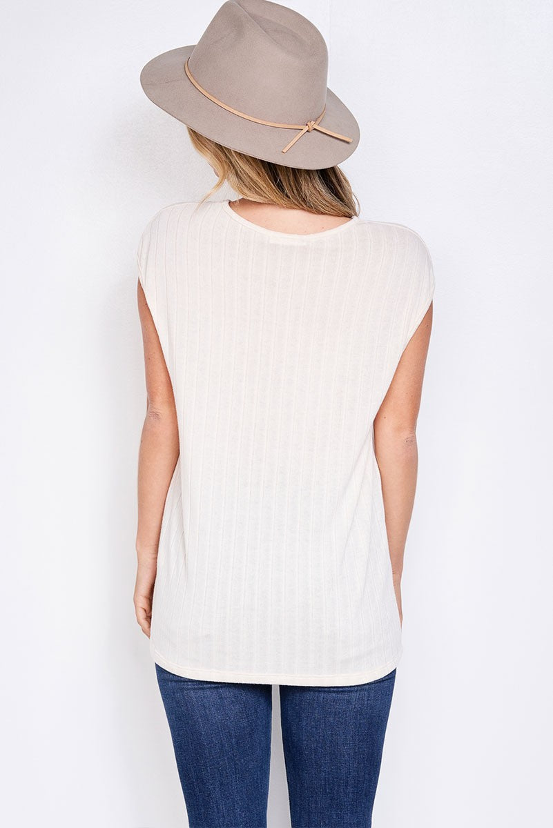 Phil Love Flower Boots Cap Sleeve Top
