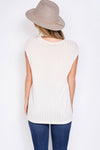 Phil Love Flower Boots Cap Sleeve Top