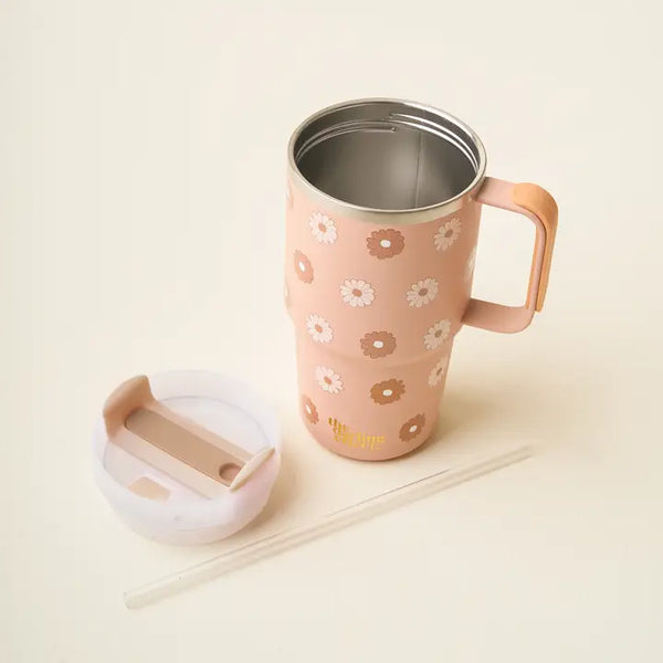 20 oz Mini On-The-Go-Darling Daisy Tan