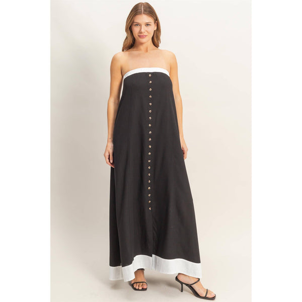 Coastal Cool Maxi Dress - Blush & Cactus