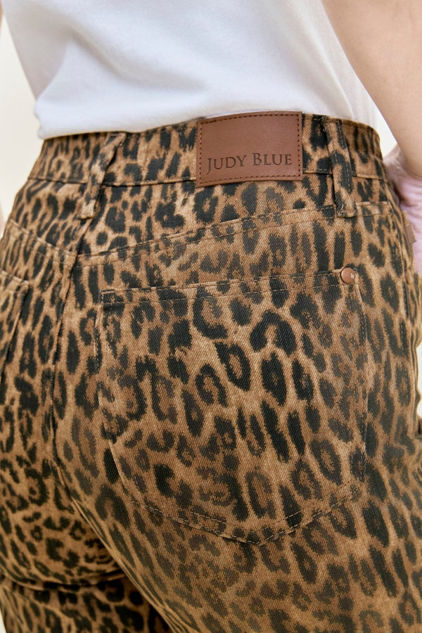 Judy Blue HW T.C. Kimberly Leopard Classic Straight