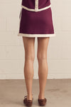 Entro solid sleeveless knit skirt & top set - Blush & Cactus