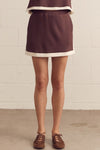 Entro solid sleeveless knit skirt & top set