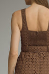 Entro Solid Sleeveless Midi Dress