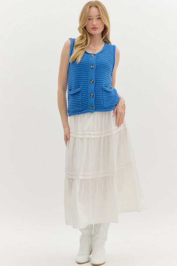 Entro Solid Knit Vest Top