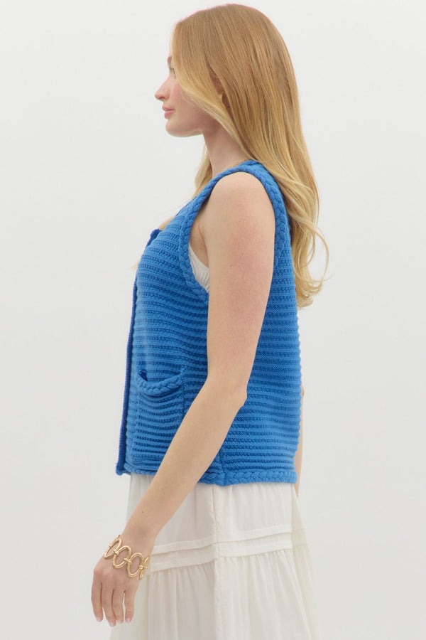 Entro Solid Knit Vest Top