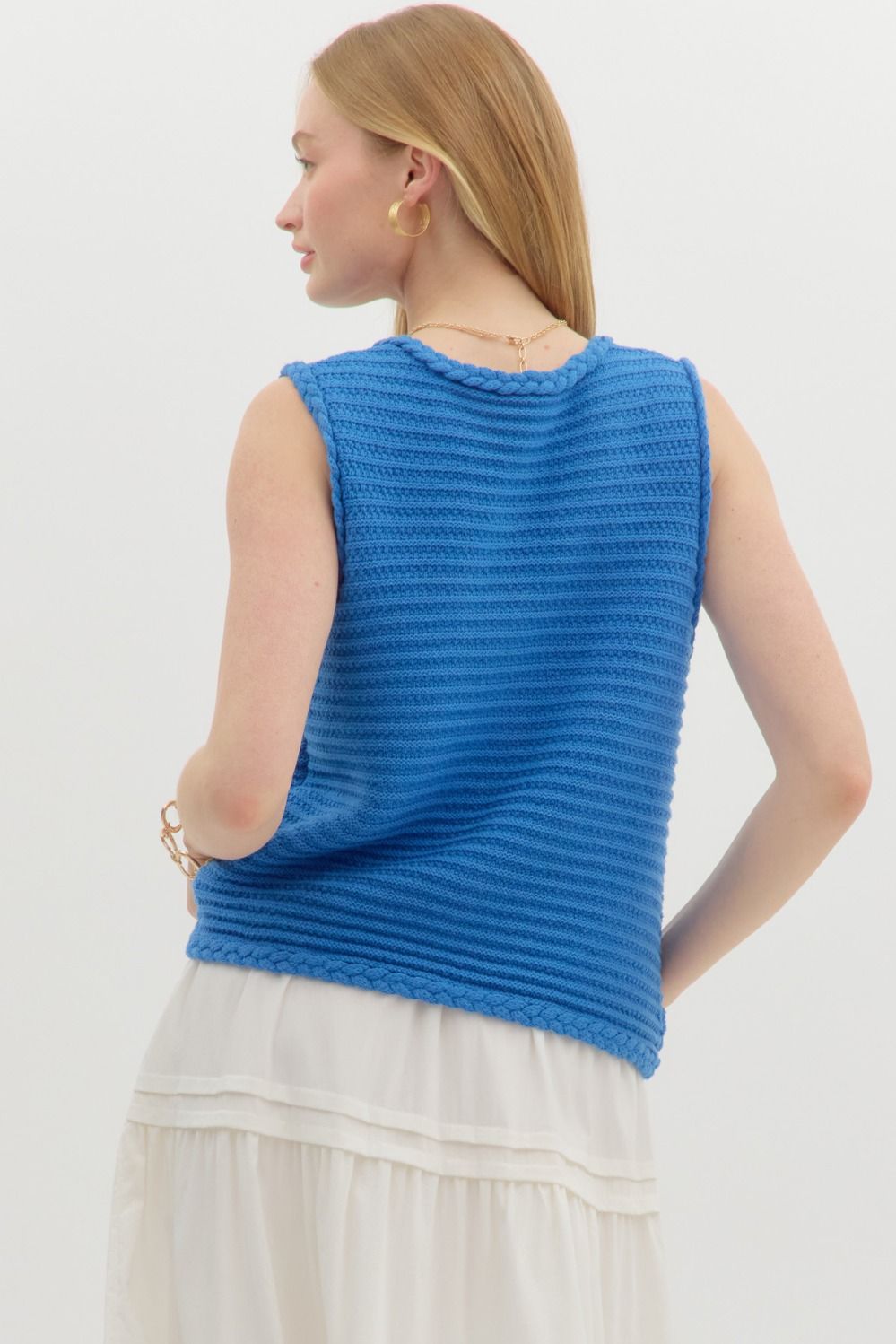 Entro Solid Knit Vest Top