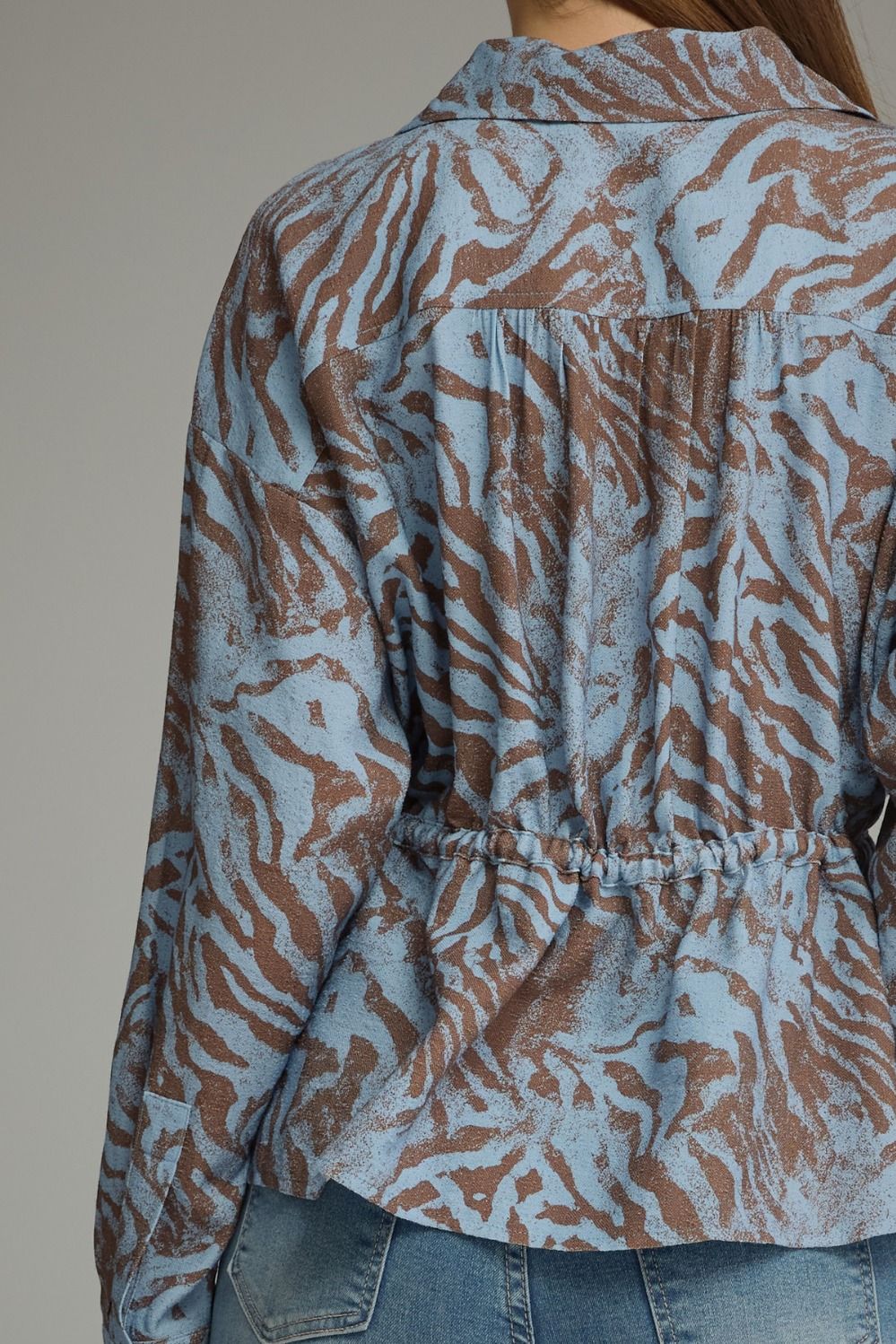 Entro Animal Print Long Sleeve Top