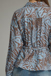 Entro Animal Print Long Sleeve Top