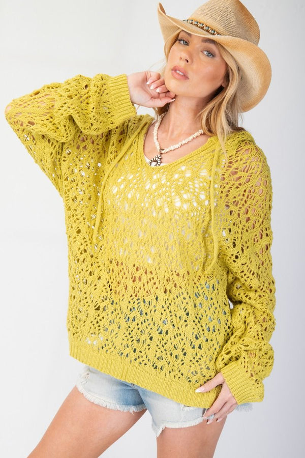 Easel V Neck Knit Sweater Pullover