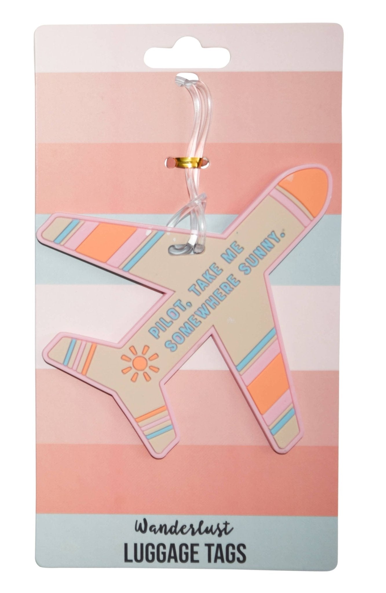 Assorted Silicone Luggage Tags - Blush & Cactus