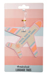 Assorted Silicone Luggage Tags - Blush & Cactus