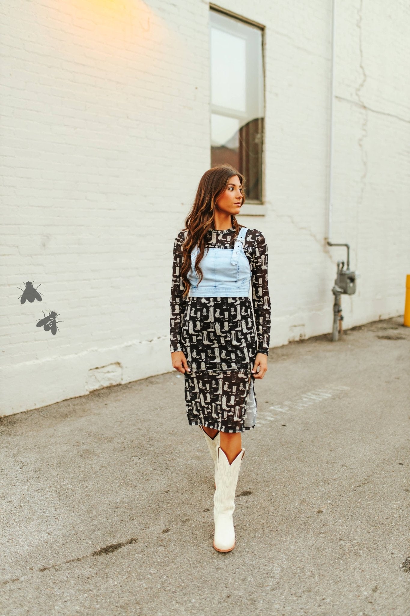 WE BE SCOOTIN' MESH Mesh Dress - Blush & Cactus