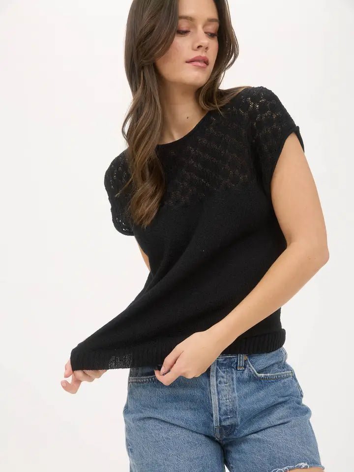 Sienna Tie - Back Sweater - Blush & Cactus
