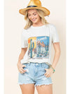 Arizona Graphic Short Sleeve T-Shirt - Blush & Cactus