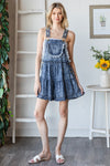 Veveret Embroidery Overall Romper