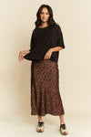 Davi & Dani Hotfix Studded Short Sleeve Loose Fit Top - Curvy Size