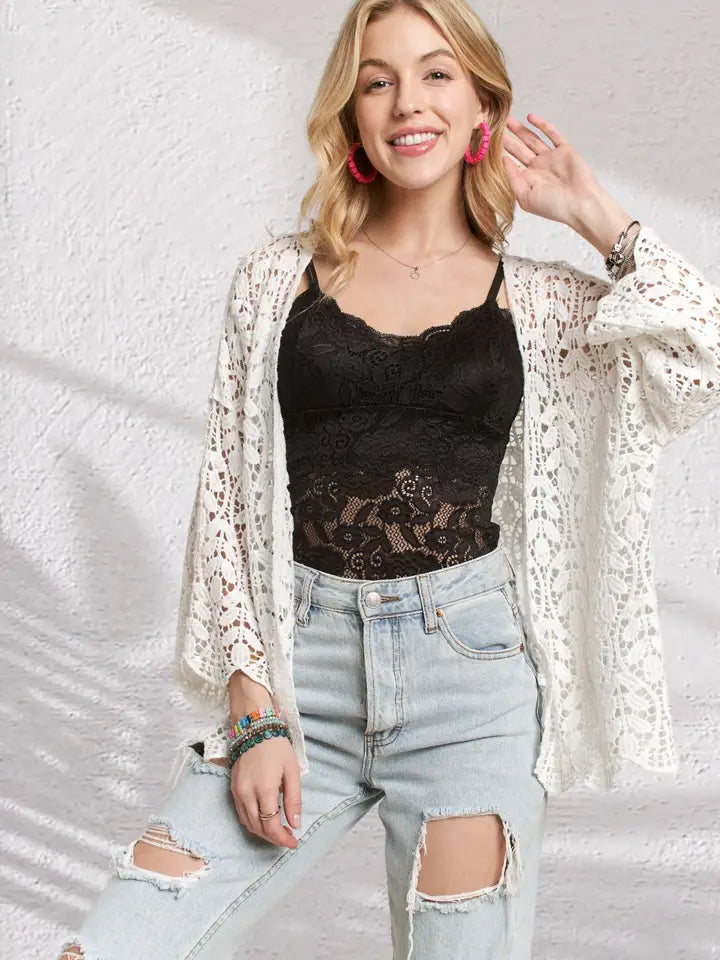 Leaf Pattern Cardigan