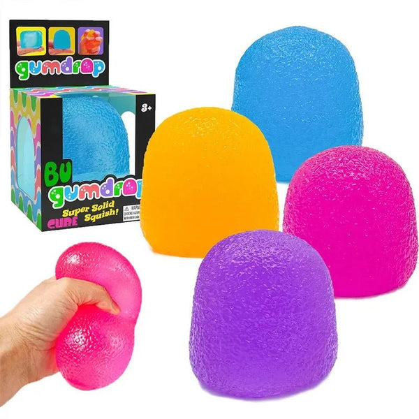 Super Solid Squishy Candy Gumdrop Decompression Toy - Blush & Cactus