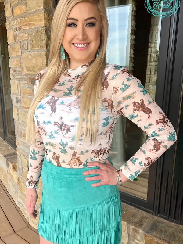 Chisholm Trail Mesh Top