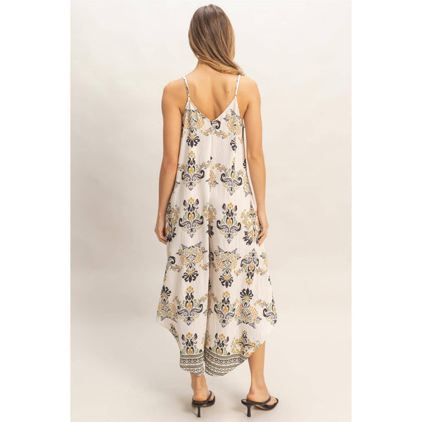 Costal Daydream Jumpsuit - 2 Prints - Blush & Cactus