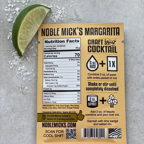 Noble Mick's Single Serve Craft Cocktails - 4 flavors