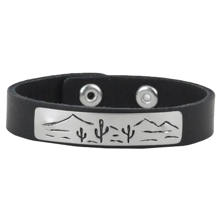 Cactus Landscape Bracelet - Blush & Cactus