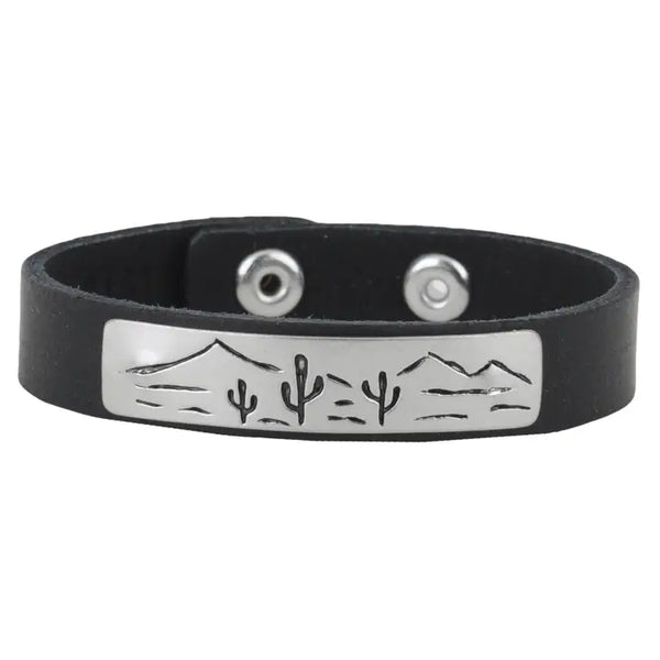 Cactus Landscape Bracelet - Blush & Cactus