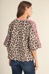 Scallop Edge Detail Casual Leopard Top