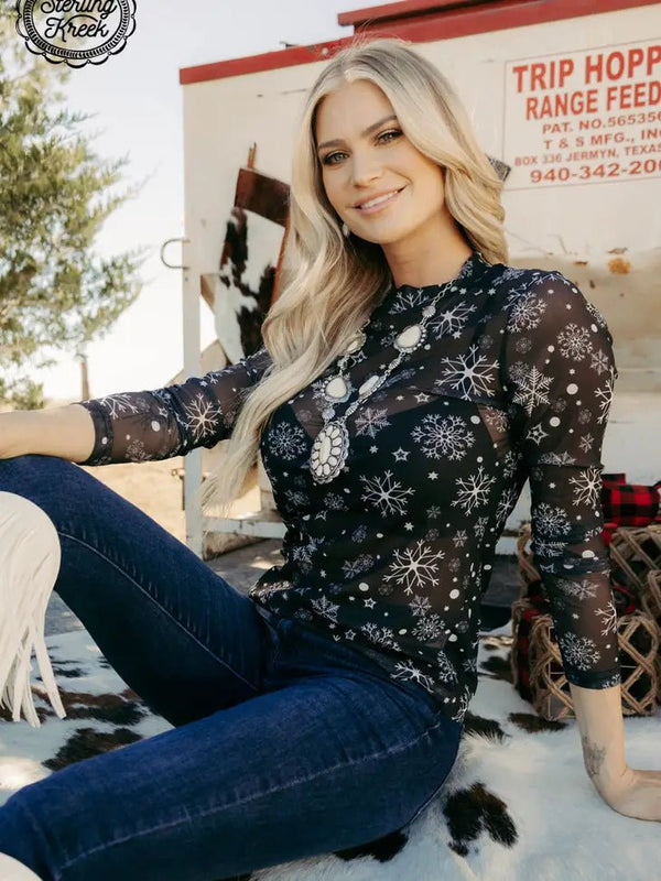 Snow Place Like Home Top - Blush & Cactus