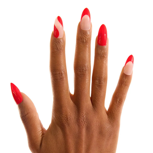 Paintlab Scarlet Swirl Press-On Nails