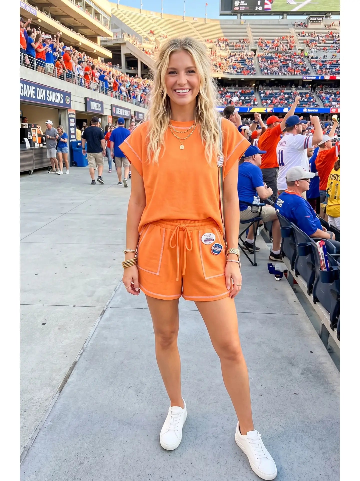 Scuba Contrast Stitch Game Day Lounge Set