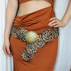 Studded Circular Disc Snap Y Shape Belt