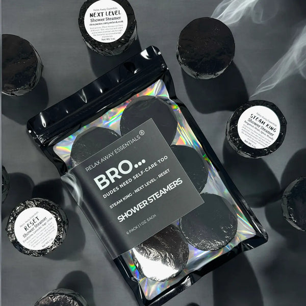Bro... Dudes Need Self - Care Too Shower Steamers 6 Pack - Blush & Cactus