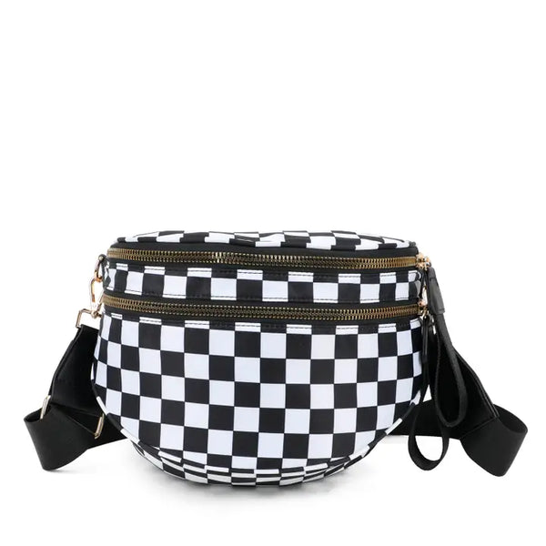 Paulina Nylon Waterproof Multi-Compartment 10" Crossbody Bag