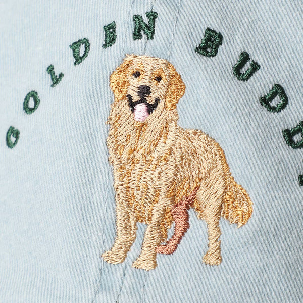GOLDEN BUDDY Dog Embroidered Cotton Baseball Cap