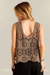 Obsessed Crochet Tank in Mocha - Blush & Cactus