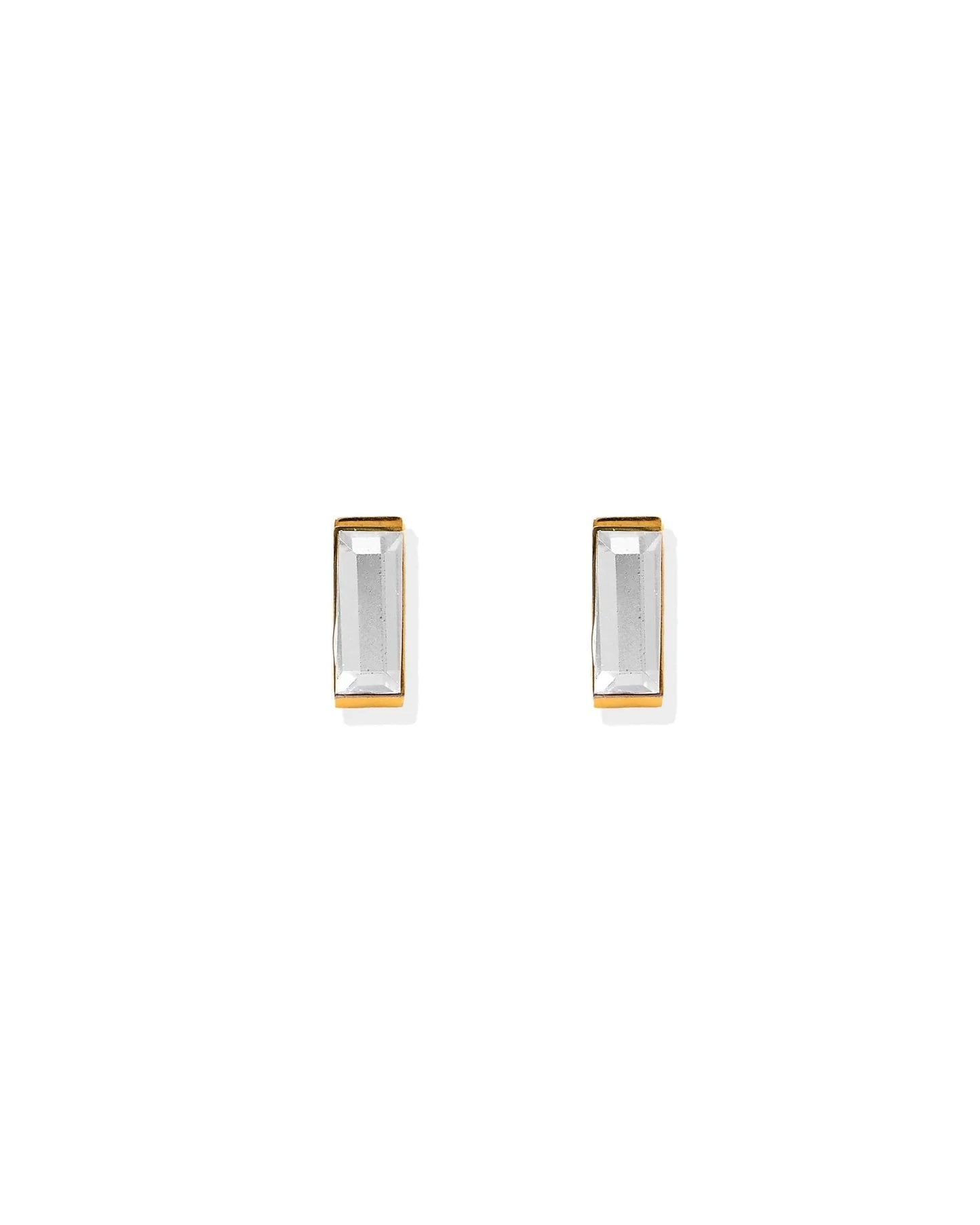 Screwback Stud Earrings - Amber
