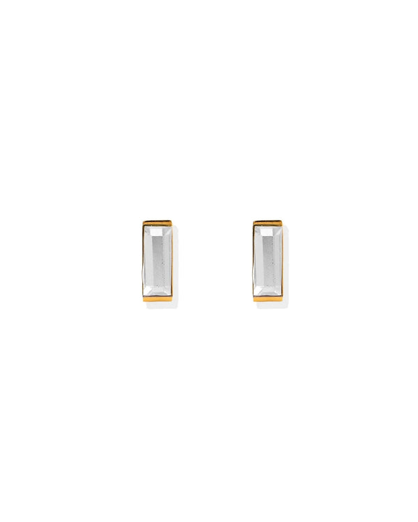Screwback Stud Earrings - Amber