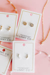 Screwback Stud Earrings - Brinley Pearl