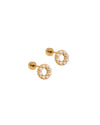 Screwback Stud Earrings - Brinley Pearl