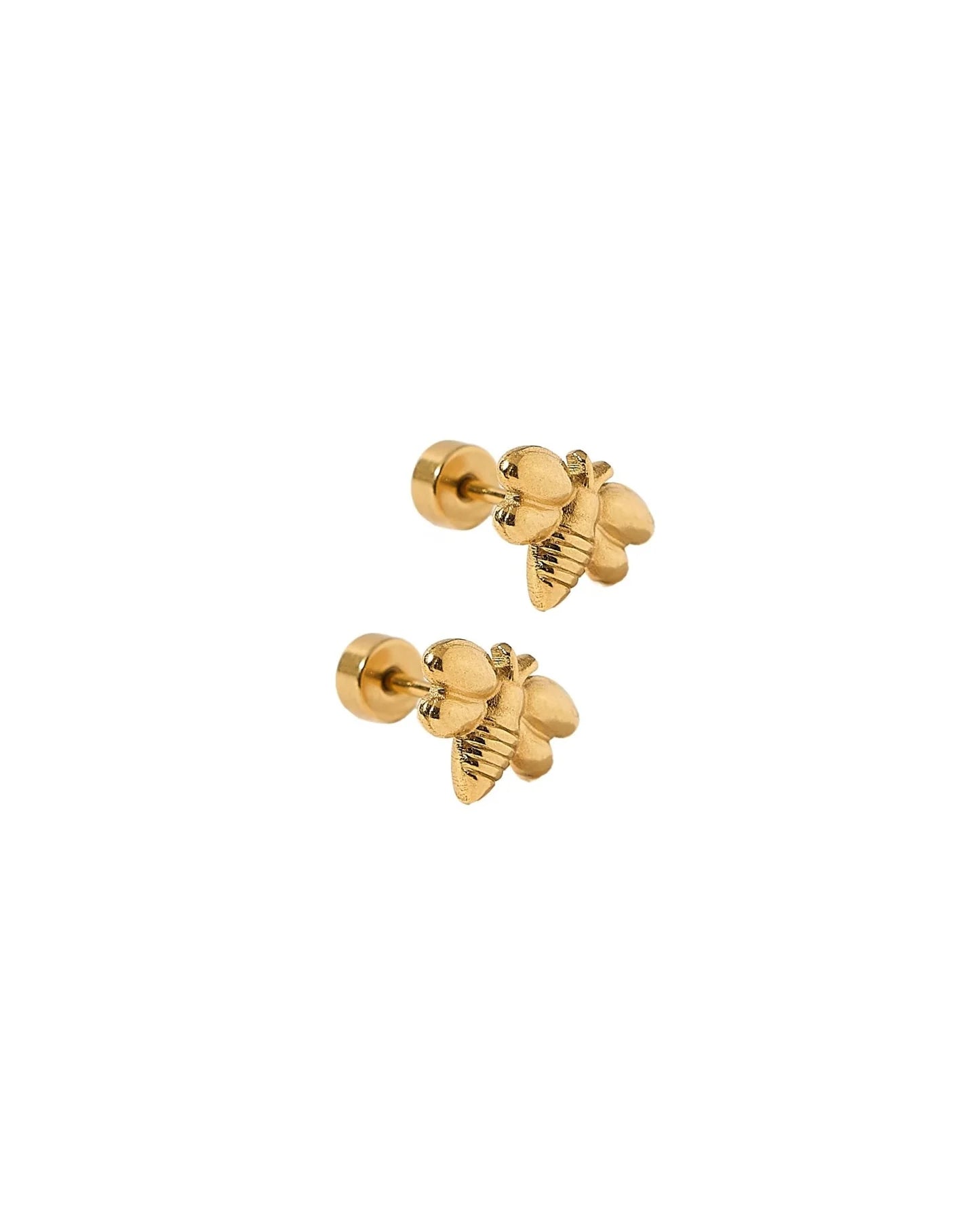 Screwback Stud Earrings - Bumble Bee