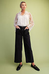 Easel Sheer Lace Blouse with Inset